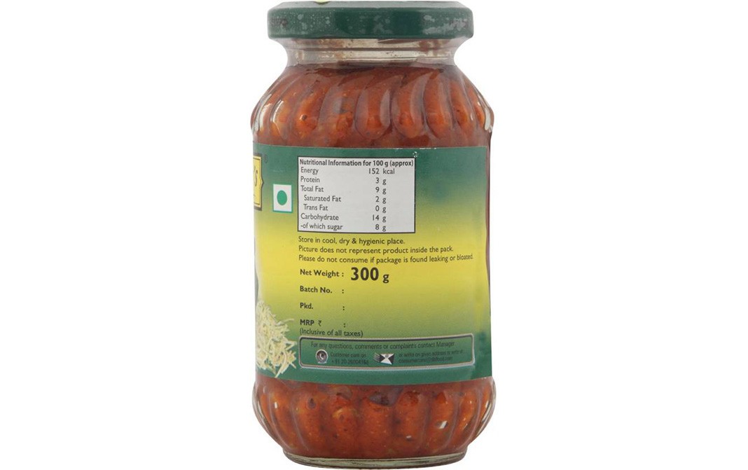 Mother's Recipe Madras Thokku Pickle   Glass Jar  300 grams